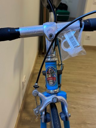 Bicicleta Carretera Retro Azul