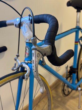 Bicicleta Carretera Retro Azul