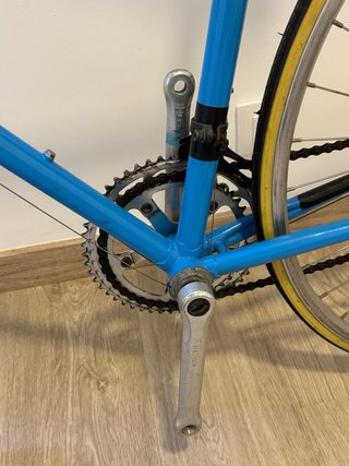 Bicicleta Carretera Retro Azul