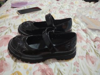 Zapatos Escolares Negros Talla 32