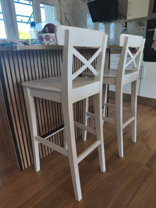 Juego de 2 Sillas Altas de Madera IKEA