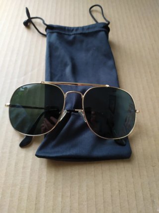 Gafas de Sol Polarizadas Aviador Doradas