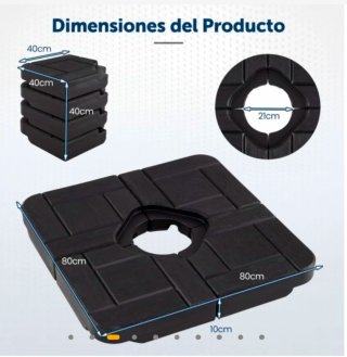 Base para sombrilla COSTWAY