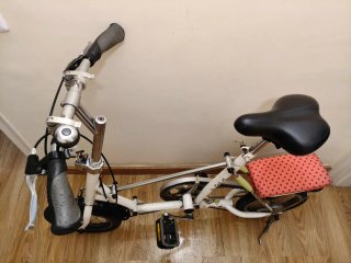 Bici plegable B-Fold blanca