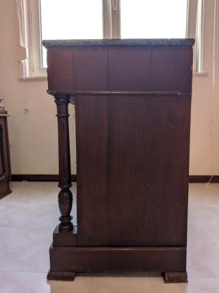 Cómoda Antigua Siglo XVIII Mármol Madera