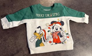 Maglietta neonato Natale Disney 0/3 mesi