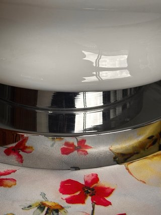 Lampada Space Age Nason per Mazzega Vetro Metallo