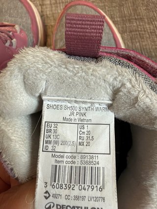 Botas Quechua niña talla 32