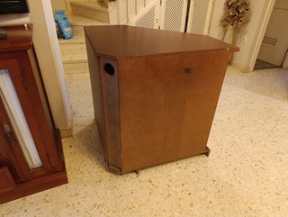 Mueble esquinero TV cerezo 2 puertas