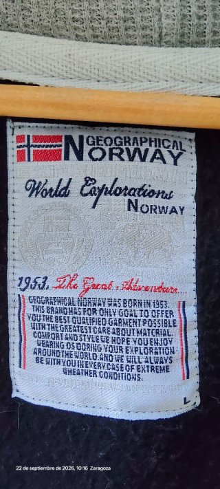 Chándal Geographical Norway Negro