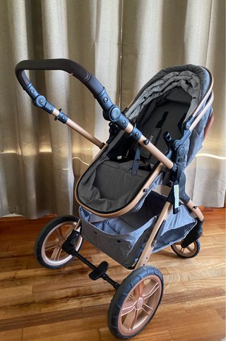 Carrito Yacozo 3 en 1 gris