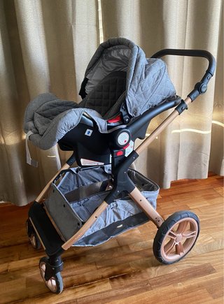 Carrito Yacozo 3 en 1 gris