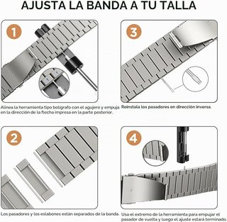 Correa LULULOOK Titanio Apple Watch Ultra, 2, 3, 4