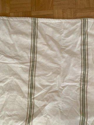 Alfombra Zara Home Rayas Beige/Verde