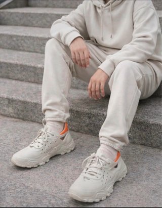 Zapatillas Beige y Naranja