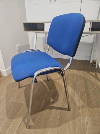 Mesa Escritorio Madera y Metal + silla