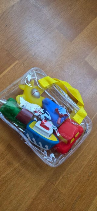 Juego de vehículos de baño para niños