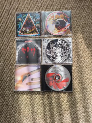 Pack CDs Def Leppard: Pyromania, Hysteria, Diamond