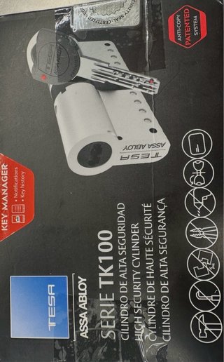 Cilindro seguridad Tesa TK100 40x30 + Tarjeta