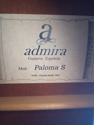 Guitarra Española Admira Paloma S +funda acolchada