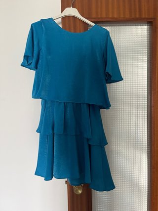Conjunto Zara Talla M Azul Turquesa