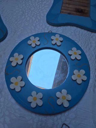Lote 4 Espejos Decorativos Flores