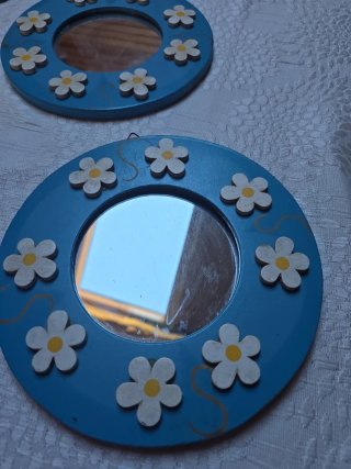 Lote 4 Espejos Decorativos Flores