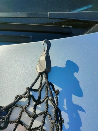 Malla de amarre para equipaje y moto