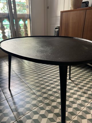 Mesa auxiliar / centro Zara Home negra metal