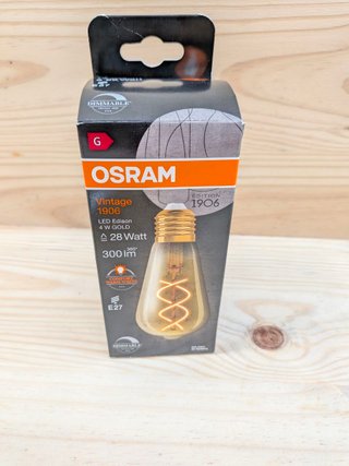Bombilla Osram Vintage 1906 E27 300 lm