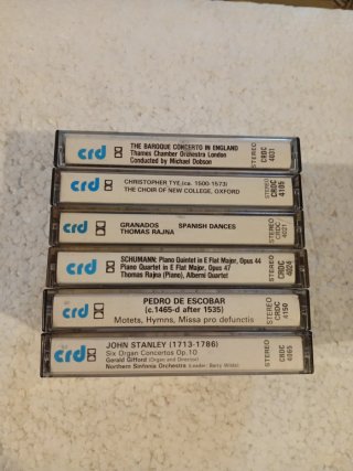 6 Cassettes CRD London: Tye, Stanley, Granados...