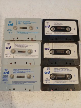 6 Cassettes CRD London: Tye, Stanley, Granados...