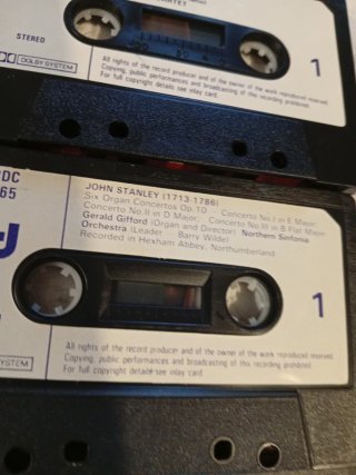 6 Cassettes CRD London: Tye, Stanley, Granados...