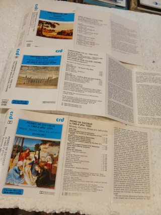 6 Cassettes CRD London: Tye, Stanley, Granados...