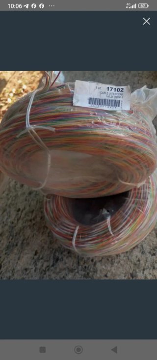 Cable Intercomunicación 7x0.25mm (100m) (6x0.25mm)