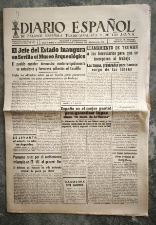 Lote prensa histórica 1940-48 II Guerra Mundial.