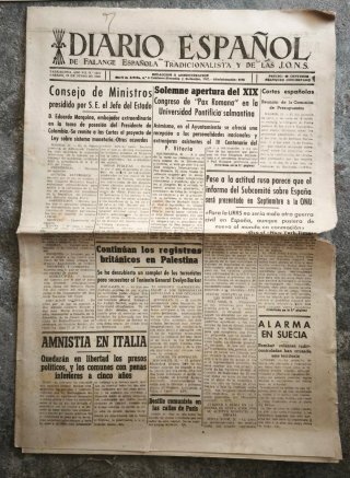 Lote prensa histórica 1940-48 II Guerra Mundial.