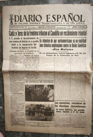 Lote prensa histórica 1940-48 II Guerra Mundial.