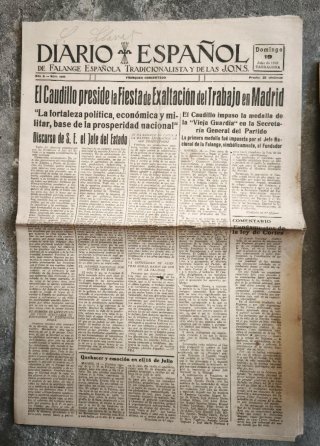 Lote prensa histórica 1940-48 II Guerra Mundial.