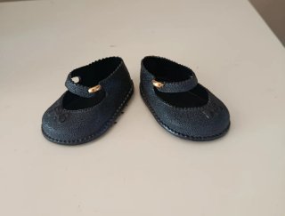 Zapatos negros para muñeca grande