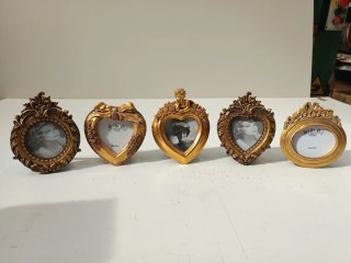 Set 5 Cornici Selli Oro Stile Barocco