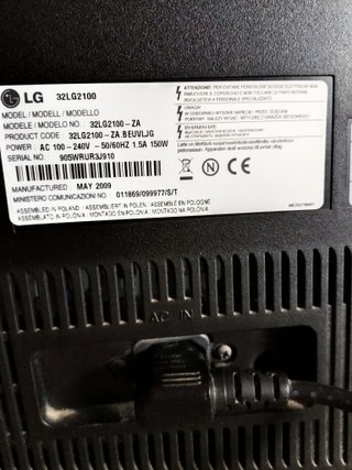 TV LG 32 con mando a distancia