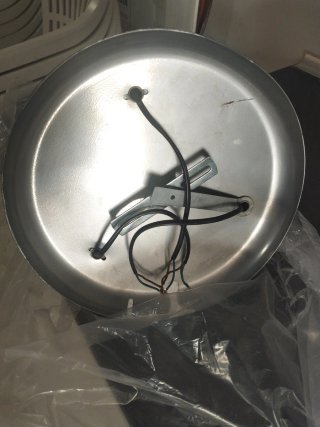 Lámpara plafón plateada 3 focos