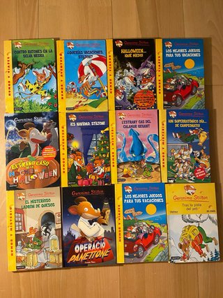 12 Libros Geronimo Stilton en Castellano y Catalán