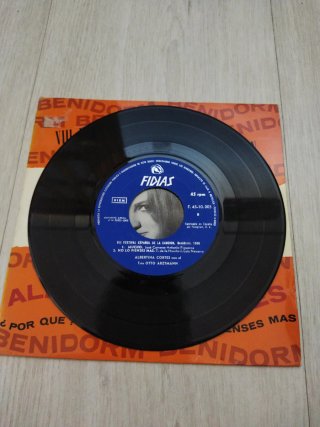 Vinilo Albertina Cortes Benidorm 1966