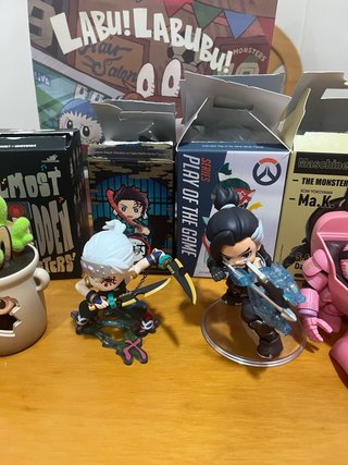 Pop Mart Kimetsu Labubu Monster Hunter Overwatc