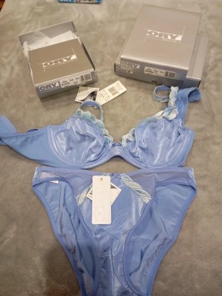 Conjunto lencería ORY azul 90C