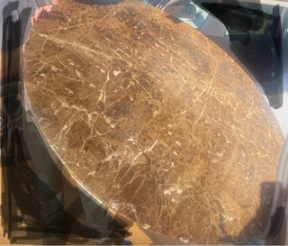 Tablero de mesa redondo de mármol Recoger en mano