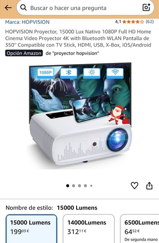 Proyector HOPVISION Full HD 1080p