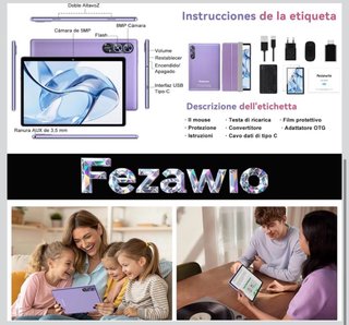 Tablet Android 15 con 10.1“ 30GB RAM + 64GB HDD